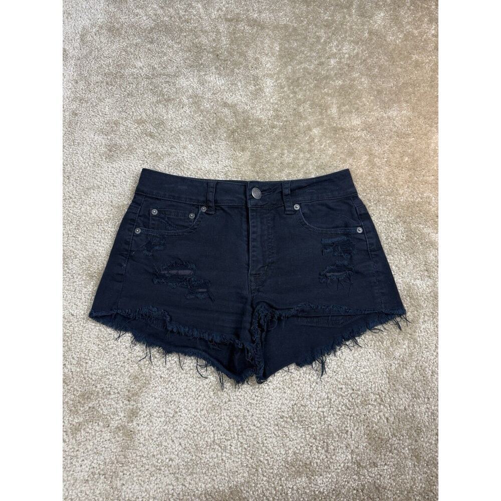 American Eagle Shorts Women’s Size 4 Distressed Cut Off Denim Jean Stretch 945
